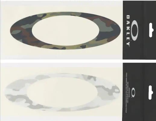 Spare parts, for those frames that need a little TLC. Get them out of the drawer and back on the track exploring. Oakley Sticker Camo 12cm.