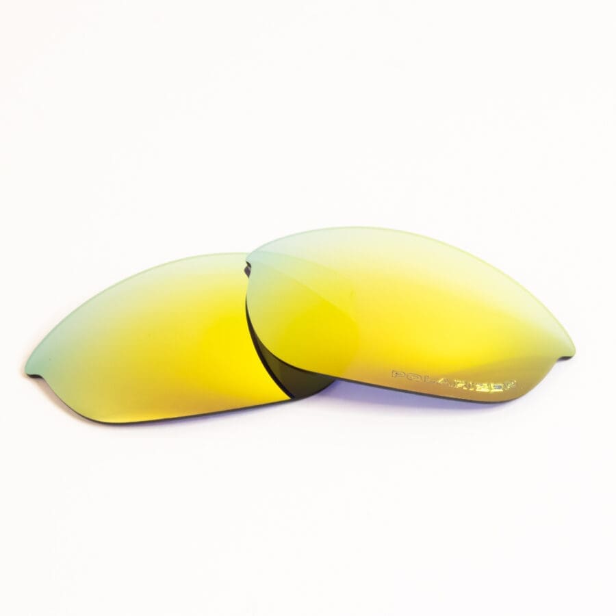 Made of high quality materials, Polarized and UV protected for those sunny days, while out exploring with Half Jacket Lenses OC-Polarized-Gold-Mirror.